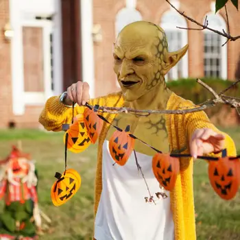2020 Nové Halloween Strašidelné Masky Žltá Imp Demon Maska Strany Cosplay Kostým Rekvizity Pre Dospelých