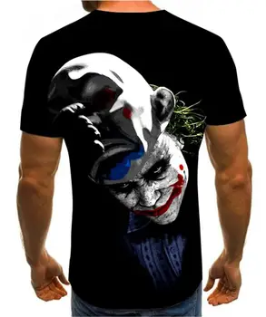 2020 letné trendy 3D tlač kreatívny dizajn klaun tvár bežné všetci-okolo pánske krátke rukáv street style funny T-shirt s-6xl