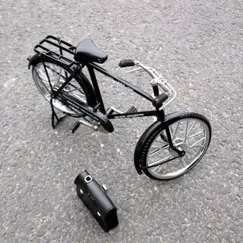 Simulácia Požičovňa Retro Vintage Bicykel Model Dekorácie Kreatívny Darček Red/Black Darček