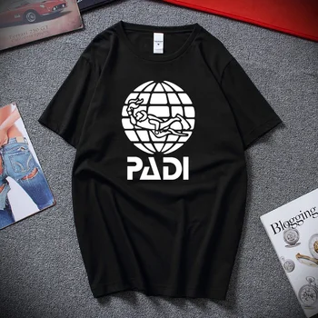 Potápanie ovládač padi T Shirt Top Fashion Camiseta masculina kvalitné Bavlnené tričko Krátky rukáv