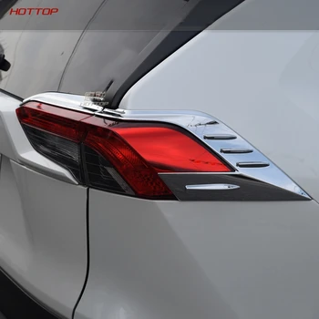 Auto Príslušenstvo zadné Svetlo Lampy Kryt Rámu Dekor Výbava 4PCS Pre Toyota RAV4 XA50 2019 2020 (ABS)