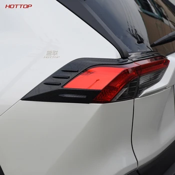 Auto Príslušenstvo zadné Svetlo Lampy Kryt Rámu Dekor Výbava 4PCS Pre Toyota RAV4 XA50 2019 2020 (ABS)