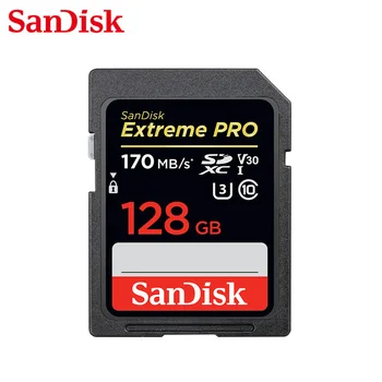 Pamäťová Karta SanDisk SDXC 128 gb Vysoká Rýchlosť 170MB/s Class 10 UHS-II U3 4K Karte Flash Extreme PRO SD Kartu Pre Kameru