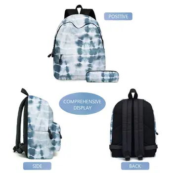 2 ks Školský Batoh Študent Bookbag Cestovný Notebook Daypack s peračník pre Dospievajúce Dievčatá