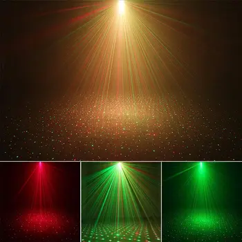 R&G Disco Party Laser Svetlá Aktivované Zvukom Fáze Účinok Svetlo, Stroboskop Mini Projektor S Diaľkovým ovládaním Pre DJ, Disco Domov KTV
