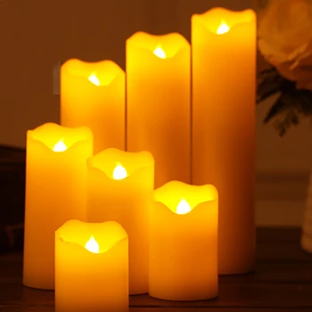 Flameless vlna okraji elektrické sviečky,Narodeninové sviečky/led vianočné dekoratívne sviečky,svadobné udalosť strany sviečkach dekorácie