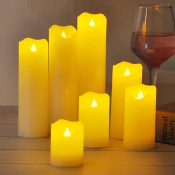 Flameless vlna okraji elektrické sviečky,Narodeninové sviečky/led vianočné dekoratívne sviečky,svadobné udalosť strany sviečkach dekorácie