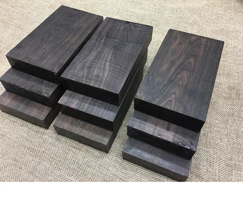Africké Blackwood Nôž Piercing rukoväť materiál surového dreva a výrobkov z dreva DIY 120*40*10 MM-2 ks Mozambik Ebenu