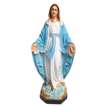 Živica Stola Socha Dekoratívne Figúrka Obrázok panny Márie Lourdes Socha Panny Márie Rímsko-Katolícky Socha 30 cm Výška