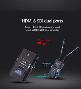 ForHOPE DM800ft Video, Bezdrôtový Prenos Systém HDMI SDI video Vysielač & Prijímač pre Live Broadcast svadobné filmovej tvorby