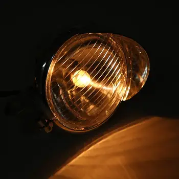 12v Univerzálne Chrome Farba ABS Motocykel Svetlo Hmlové Svetlá predné svetlo Motocykel LED Lampa Svetlometu Faro Moto