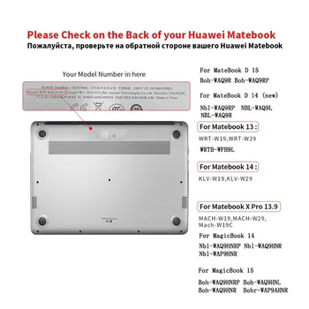 Prípad pre Huawei Matebook D14 D15 2020 Leaf Kvetinový Matný Jasné, Pevný Notebook Prenosný obal pre Matebook D 14 15 Prípade Funda Carcasa