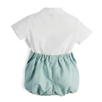 Španielsky Letné Chlapčenské Oblečenie Nastaviť 2021 Chlapčeka Oblečenie Dieťa Batoľa Bavlnené Tričko + Krátke Nohavice Nohavice Vyhovovali Deti Birthday Party Oblečenie