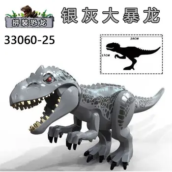 Dinosaurov Zelená Triceratops Transparentné Svete Tehly Zber Stavebné Bloky Pre Deti Darček Hračky 33060-25