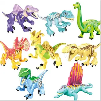 Dinosaurov Zelená Triceratops Transparentné Svete Tehly Zber Stavebné Bloky Pre Deti Darček Hračky 33060-25