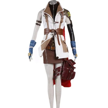 Vysoká Kvalita Final Fantasy XIII Lightning Cosplay Unifrom Vyhovovali Ženy Dievča Halloween Kostýmy Zákazku Celý Súbor Doprava Zadarmo