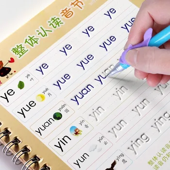 Opakovane Deti Copybook učiť čínsky, Kniha Kaligrafie pinjin lettered anglický maľovanie Matematika Prax Kníh Pre deti Čísla