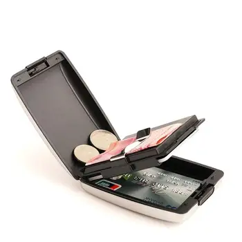 Hliníkové Bankcard Blokovanie pevné púzdro Peňaženky, Kreditné Karty, Anti-RFID Skenovanie Ochranu Držiteľa Karty