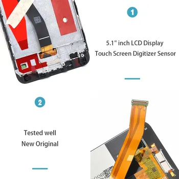Pre Huawei P10 LCD Displej Dotykový Displej Digitalizátorom. S montážou Rámu, Výmena ZVYKNE-L09 ZVYKNE-L10 ZVYKNE-L29 Pre Huawei P10 LCD