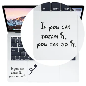 Keď Snívať vieš, To Citát Notebook Nálepka pre MacBook Odtlačkový Air Pro 16