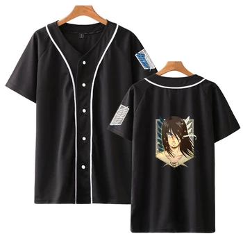 2020 ÚTOK NA TITAN Tričko Bežné Tepláková súprava Baseball T-shirts Žien/Mužov v Lete Krátky Rukáv Harajuku Streetwear Oblečenie