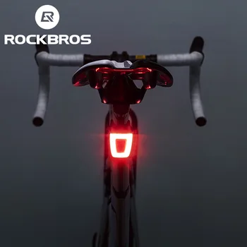 ROCKBROS Nepremokavé Cyklistické Svetlo Cyklistické Prilby zadné svetlo Svietidla Bicykel, USB Chargable Noci Bezpečnosť Cestnej MTB Bicykel Zadné Svetlo