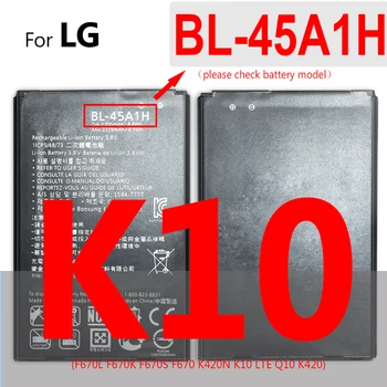 BL-45A1H Náhradný Telefón Batéria Pre LG K10 LTE F670L F670K F670S F670 Q10 K420N K10 BL45A1H Kapacitou 2300mAh