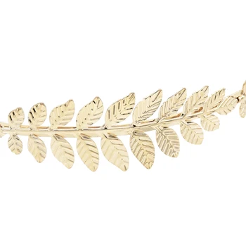 Móda Zlatá Listová Koruna Laurel Tiara Gréckej Leaf Späť Headpiece Pearl Svadobné Tiara Čelenka Na Vlasy Koruny Svadobné Doplnky Do Vlasov