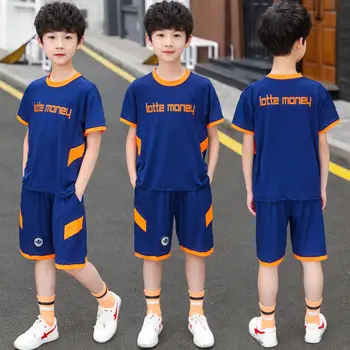 Dospievajúci chlapec classisc pozadie športové tričko nastaviť rýchle sušenie oblečenie, detské odevy deti basketbal Chlapci jednotné