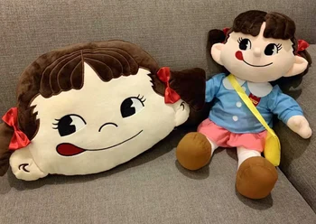 40 cm Japonsko Fujiya Peko Dievča Poko Chlapec Plyšový Vankúš Roztomilý plyšáka Hračka Bábika Krásne Anime, Hračky pre Deti, Dievčatá Valentines Darček