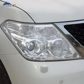 2 Ks Auto Svetlometu Odtieň Black Ochranný Film Ochrany Transparentné TPU Nálepka Pre Nissan Patrol Y62 2012-2018 Príslušenstvo