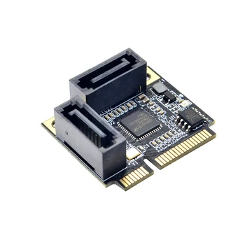 H1111Z Pridať Na Karty Mini PCI-E slot karty PCI Express 2 Porty SATA 3.0 Prevodník SSD HDD SATA3 Radič Rozširujúca Karta SATA Násobiteľ