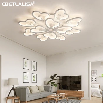 LED lampa pre obývaciu izbu, jedáleň, spálňa, kuchyňa, domáce dekorácie suite lustre 220V kvet tvarované s diaľkovým ovládaním záruka 3 roky Super