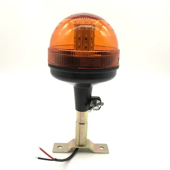 Amber Bezpečnosti Flexibilné Potrubie Namontovať Mini Maják LED Strobe Light 360 Stupňov Osvetlenie Výstraha Flash Lampa pre motocykel vysokozdvižný vozík