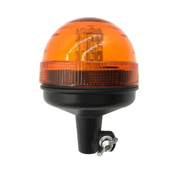 Amber Bezpečnosti Flexibilné Potrubie Namontovať Mini Maják LED Strobe Light 360 Stupňov Osvetlenie Výstraha Flash Lampa pre motocykel vysokozdvižný vozík