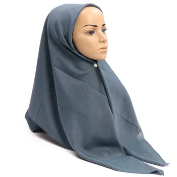 110*110 cm Štvorcových Bavlna Moslimských Hidžáb Šatku Ženy Farbou Mäkké Islamskej Šatky Šály a Zábaly hlavový most Musulman Šatky