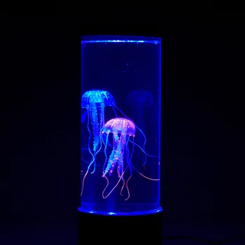LED 7 Farby Medúzy Lampa Akvárium Posteli Dekorácie Nočné Svetlo Tvorivé Univerzálne Nočné Lampy lôžková Izba Dekor