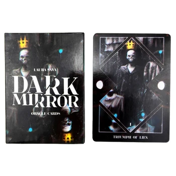 OOTDTY Dark Mirror Oracle Karty 32 Kariet Tarot Paluba Rodinnú oslavu stolová Hra, Astrológia, Veštenie Osudu Tarot Kariet