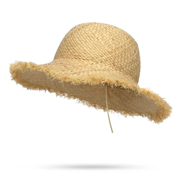 Dievča Pevné Slamené Klobúky Dome Top Big Okraj chlapčeka Deti Slamy Stuhy Pláž Hat Spp pre Dospievajúcich Panama Dovolenku plstený klobúk, Klobúk