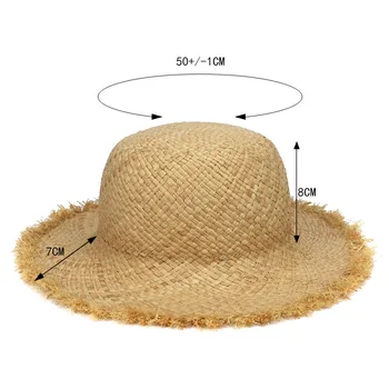 Dievča Pevné Slamené Klobúky Dome Top Big Okraj chlapčeka Deti Slamy Stuhy Pláž Hat Spp pre Dospievajúcich Panama Dovolenku plstený klobúk, Klobúk