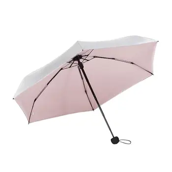Slnečné A Daždivé Skladacie Dáždniky Anti-UV žiareniu, Vodotesný, Prenosný Mini Dáždnik Vrecku Parasol Paraguas Dáždnik Dážď Ženy Darček