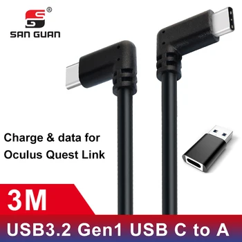 5M Oculus Link Kábel USB 3.1 Rýchle Nabíjanie Kábel Oculus Odkaz VR Headset 5GB Super Rýchlosť Dát 60W, Rýchle Nabitie a USB C k Adaptér