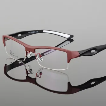 Móda Mužov Športové Okuliare, Rám Optické Okuliare TR90 Okuliarov na Predpis Námestie Pol-rim Luxusné Okuliare Jasný Objektív