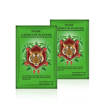 40pcs/veľa tiger Hot tiger balzam lepidlo capsicum omietky,tradičných Čínskych bylín pohodlné capsicum omietky