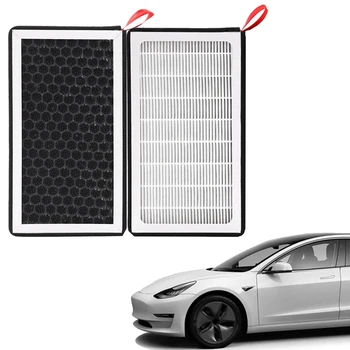 HEPA 2 ks Klimatizácia Filter PM2.5 Filtra Náhradný Filter Aktívne Uhlie Klimatizácia Filter Pre Tesla Model 3 X