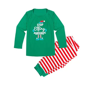 Vianočné Rodiny Pyžamo Nastaviť 2020 Nové Zimné Zodpovedajúce Oblečenie Xmas Party Oblečenie Pre Dospelých, Deti Pyžamá Nastaviť Dieťa Romper Sleepwear