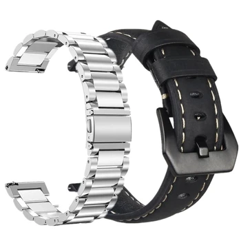 Watchband sady pre Garmin Predchodcu 245 645 Vivoactive 3 4 Smart Band Náramok kožený Wriststrap