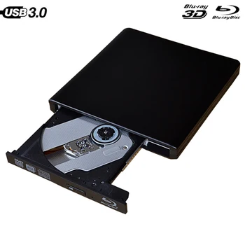 Externé Blu-Ray Mechanika Slim USB 3.0 Bluray Horák BD-RE, CD/DVD RW Spisovateľ Prehrávanie diskov Blu-ray pre Asus Samsung Acer Dell, HP