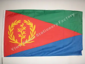 Eritrea Vlajka 150X90cm (3x5FT) 115g 100D Polyester Dvakrát Prešité Vysokej Kvality Doprava Zadarmo