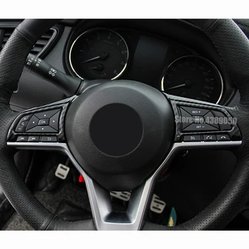 ABS Uhlíkových vlákien Na Nissan X-Trail XTrail T32 Rogue 2017 2018 2019 vnútorné volante Vozidla Tlačidlo rám, Kryt Výbava Auta styling
